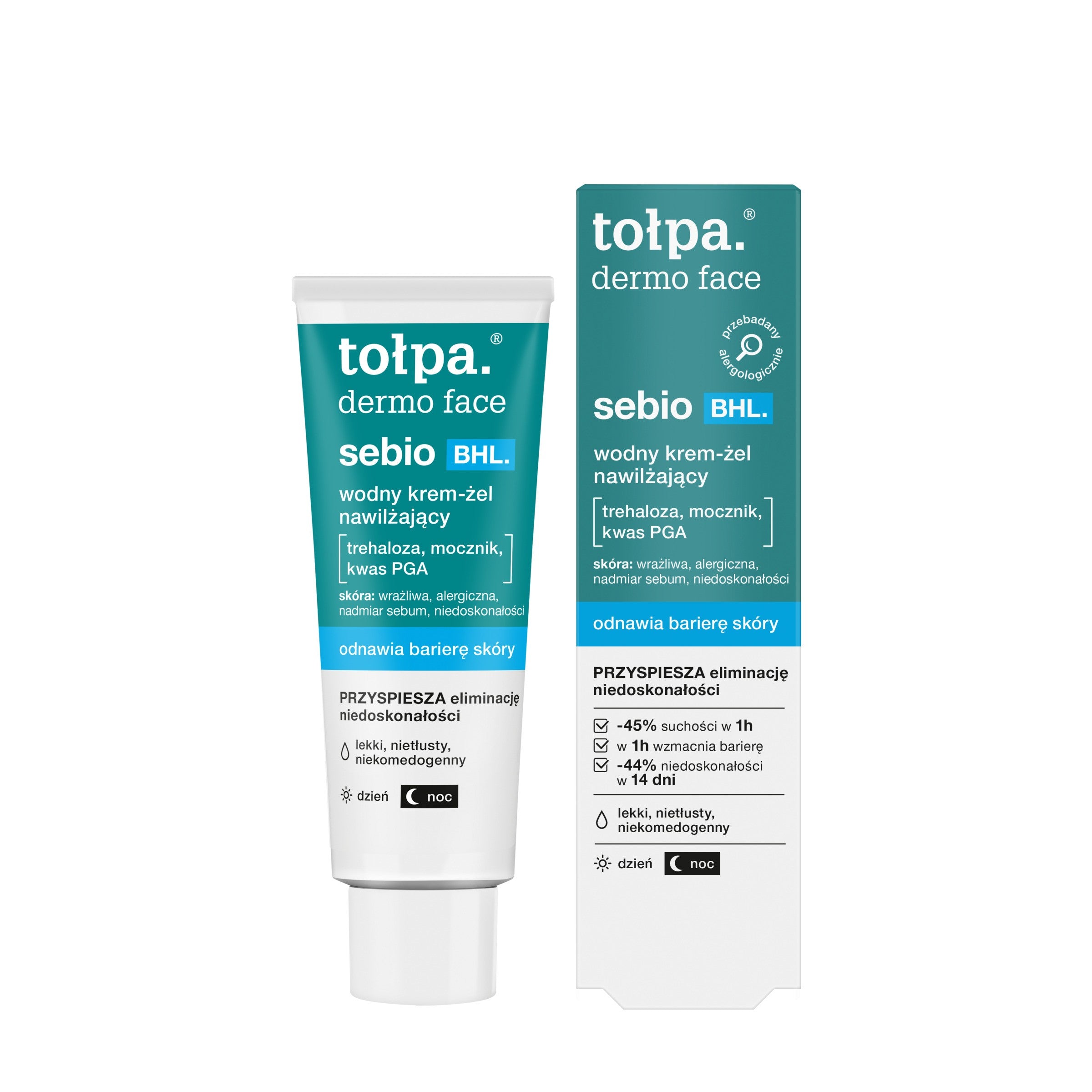 TOŁPA Dermo Face Sebio BHL Water Moisturizing Gel-Cream for Day and Night 40 ml | Vaistine1.lt