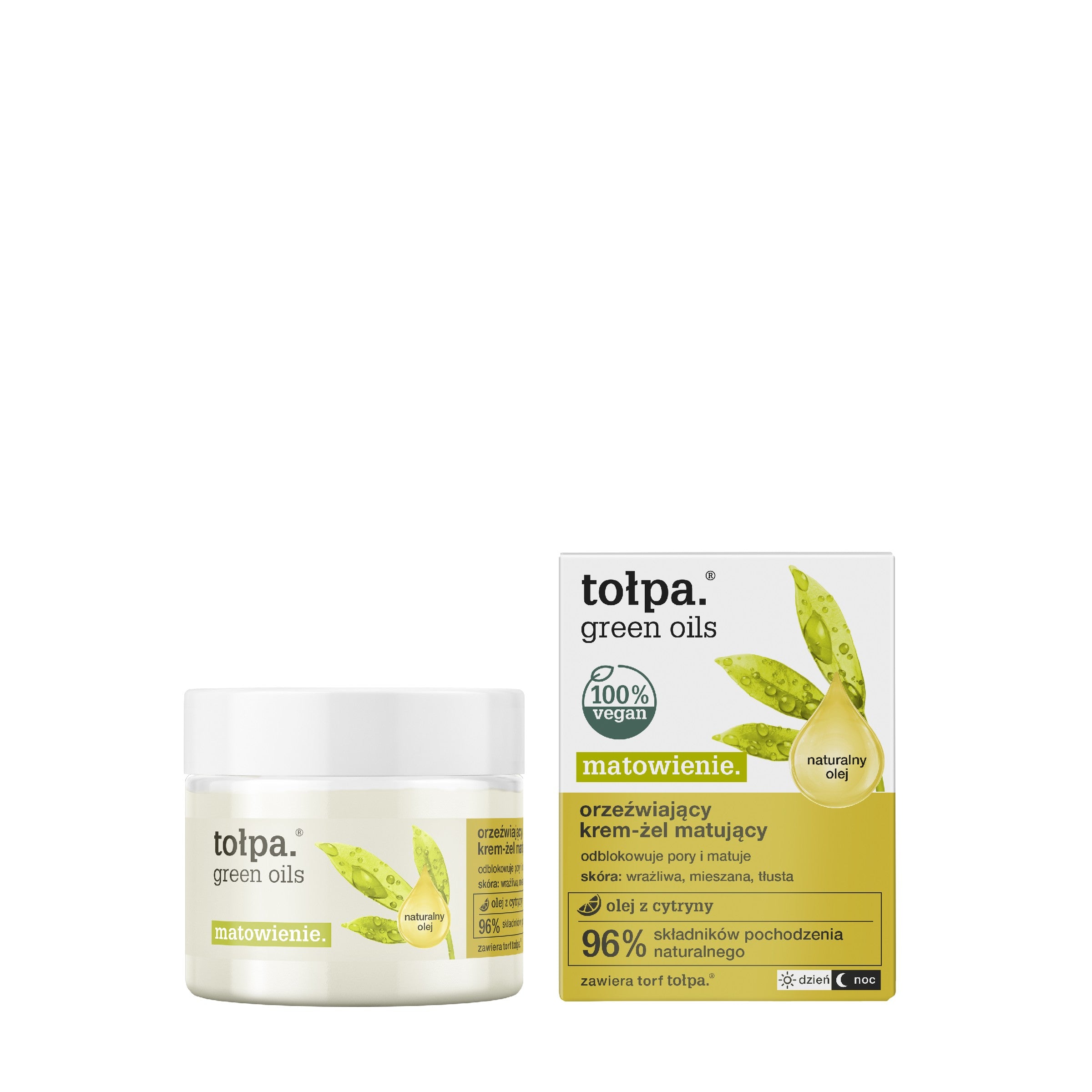 TOŁPA Green Oils Mattifying Refreshing Cream-Gel 50 ml | Vaistine1.lt