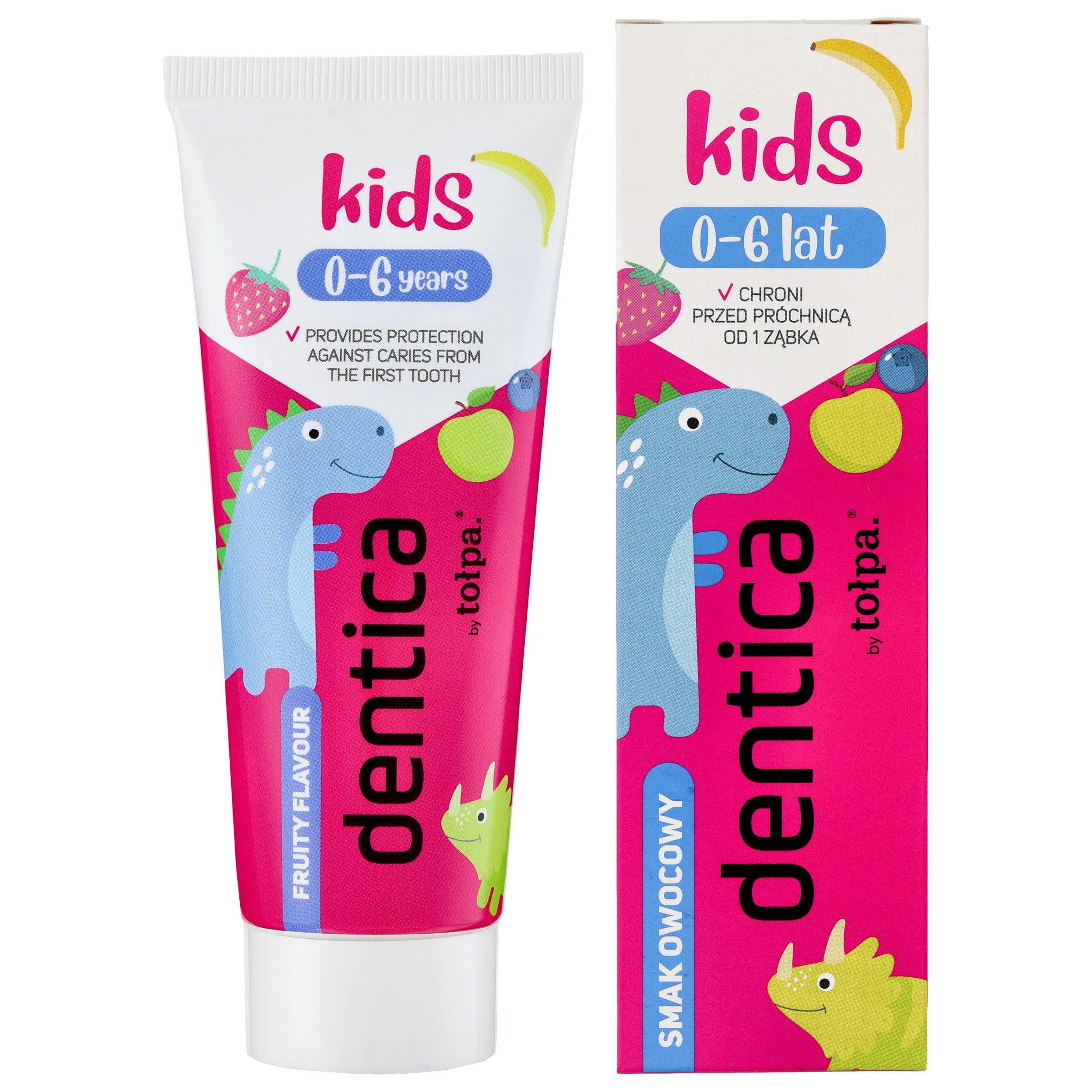 TOŁPA Dentica Kids 0-6 Toothpaste for children anti-caries fruit 50 ml | Vaistine1.lt