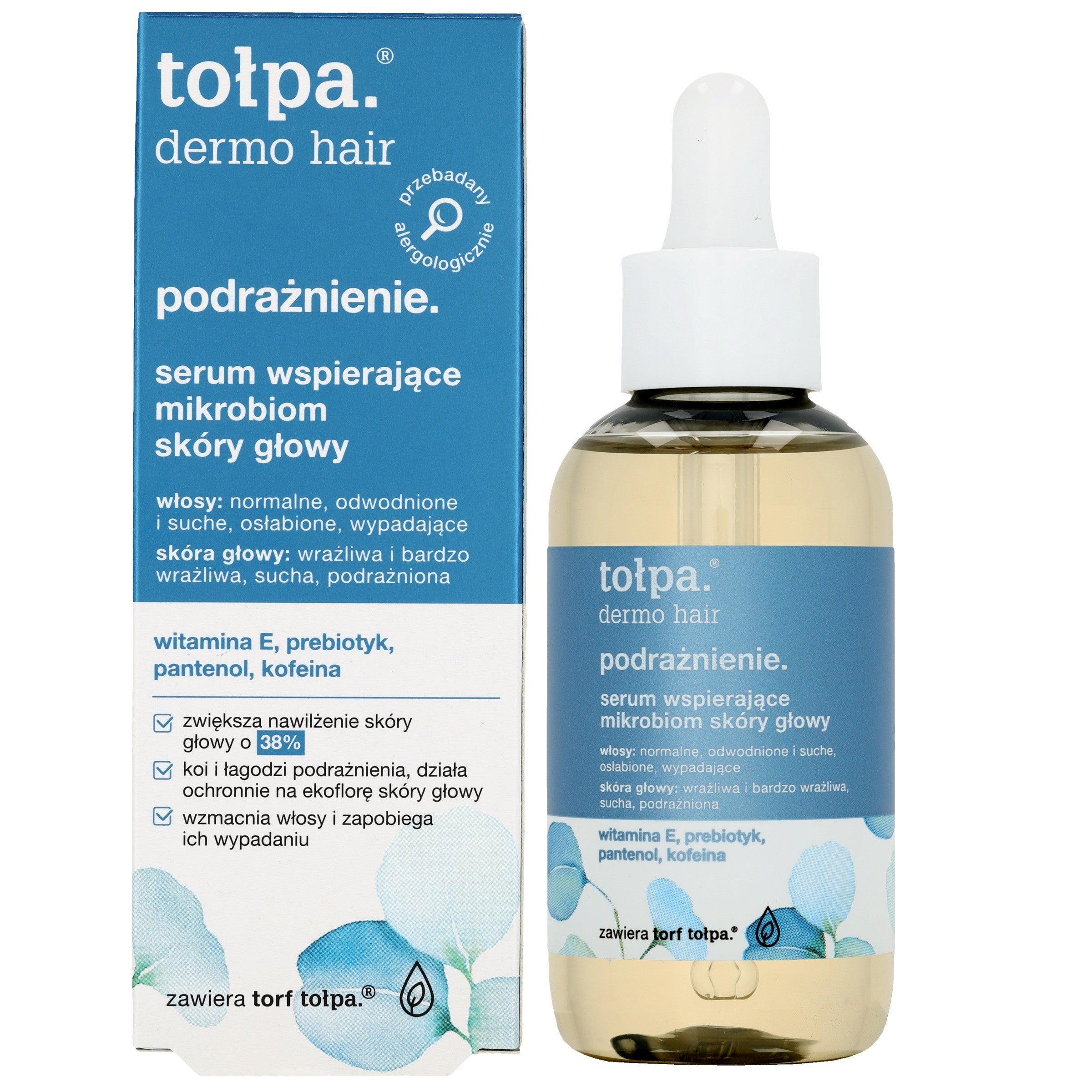 TOŁPA Dermo Hair Irritation Serum supporting the scalp microbiome 75 ml | Vaistine1.lt