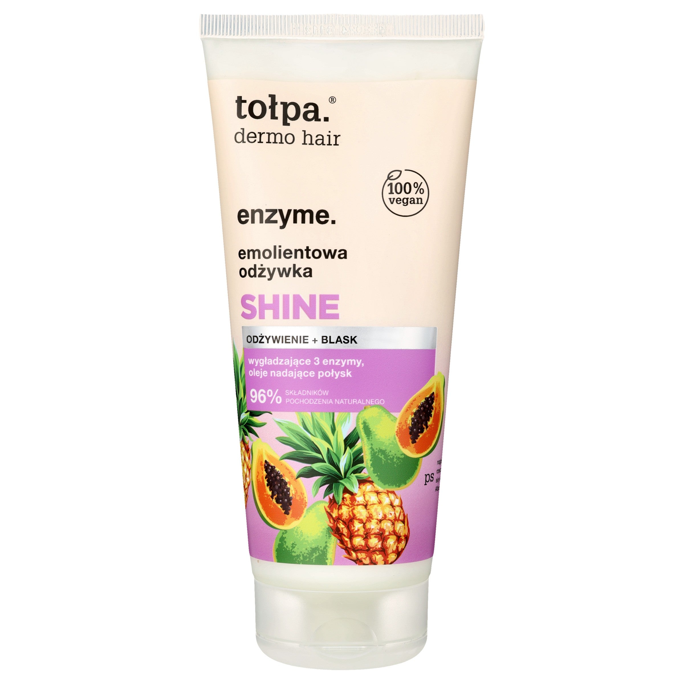 TOŁPA Dermo Hair Enzyme Emollient Conditioner for Hair - Nourishment and Shine 200 ml | Vaistine1.lt