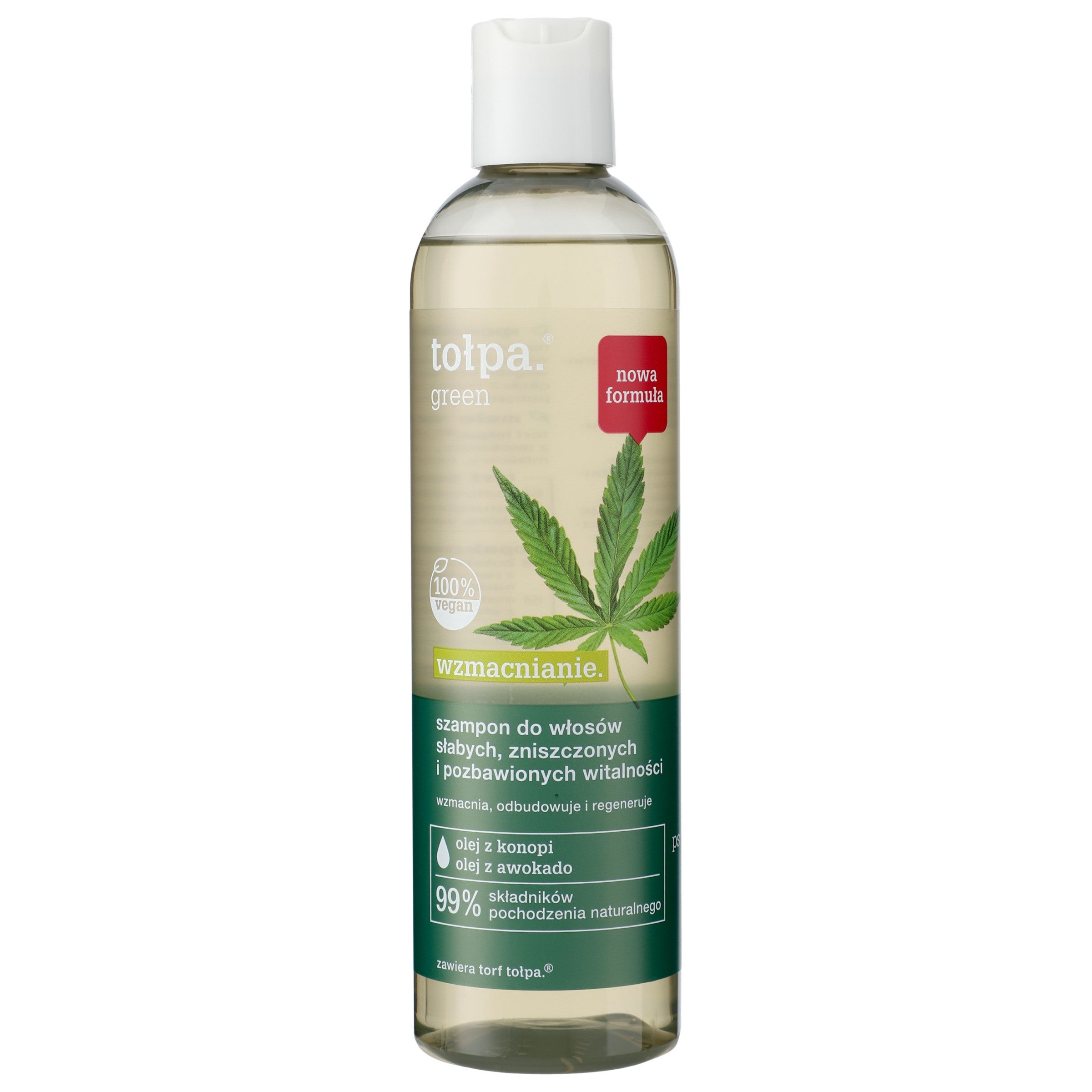 TOŁPA Green Strengthening Shampoo for weak, damaged, and vitality-deprived hair 300 ml | Vaistine1.lt