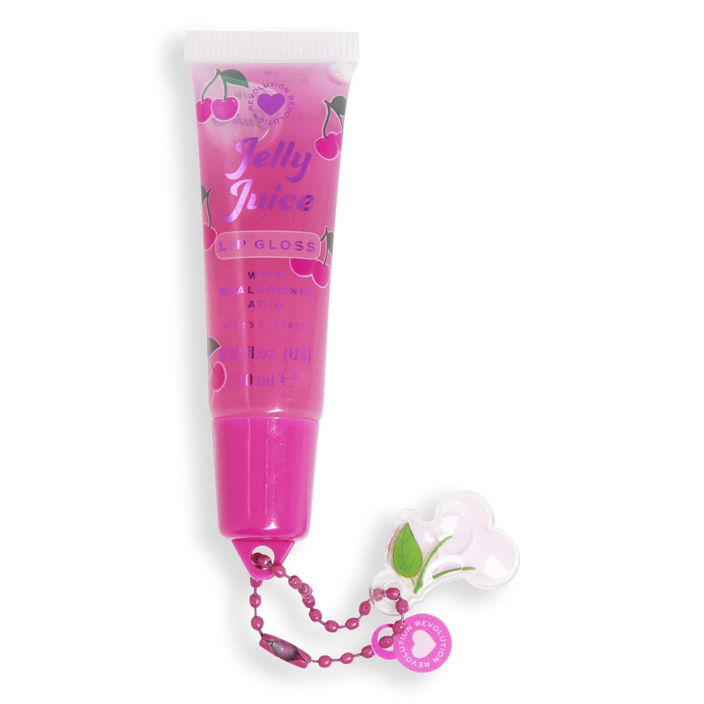 I HEART REVOLUTION Jelly Juice Lip Gloss - Cherry 10 ml | Vaistine1.lt