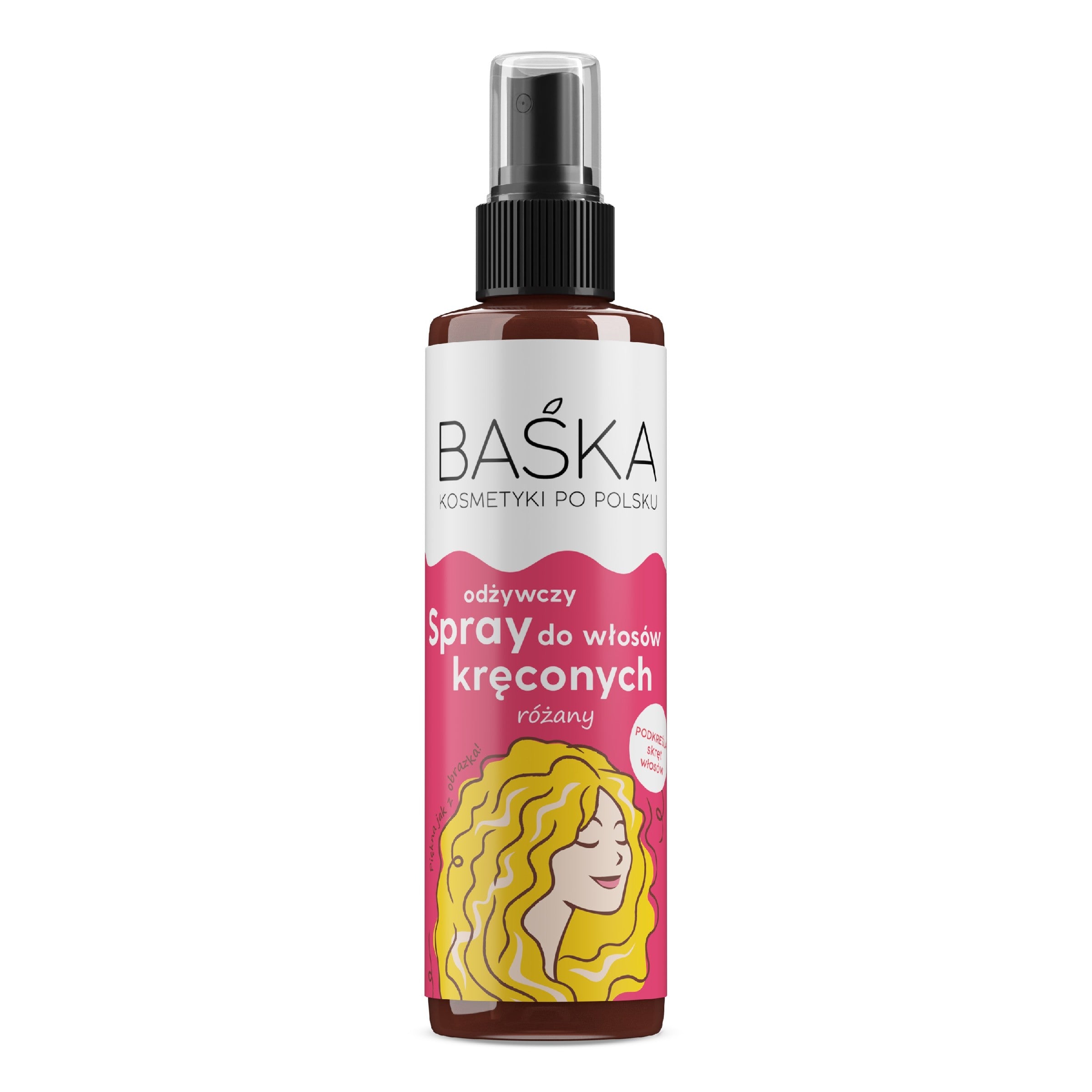 BAŚKA Nourishing Spray for Curly Hair - Rose 200 ml | Vaistine1.lt