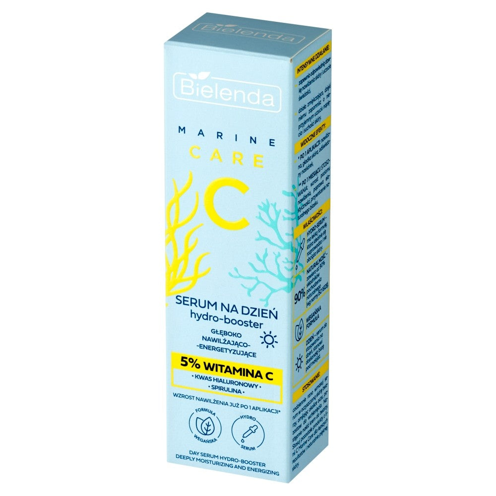 BIELENDA Marine Care C Serum hydro-booster for the day deeply moisturizing energizing - 5% Vitamin C 30 ml | Vaistine1.lt