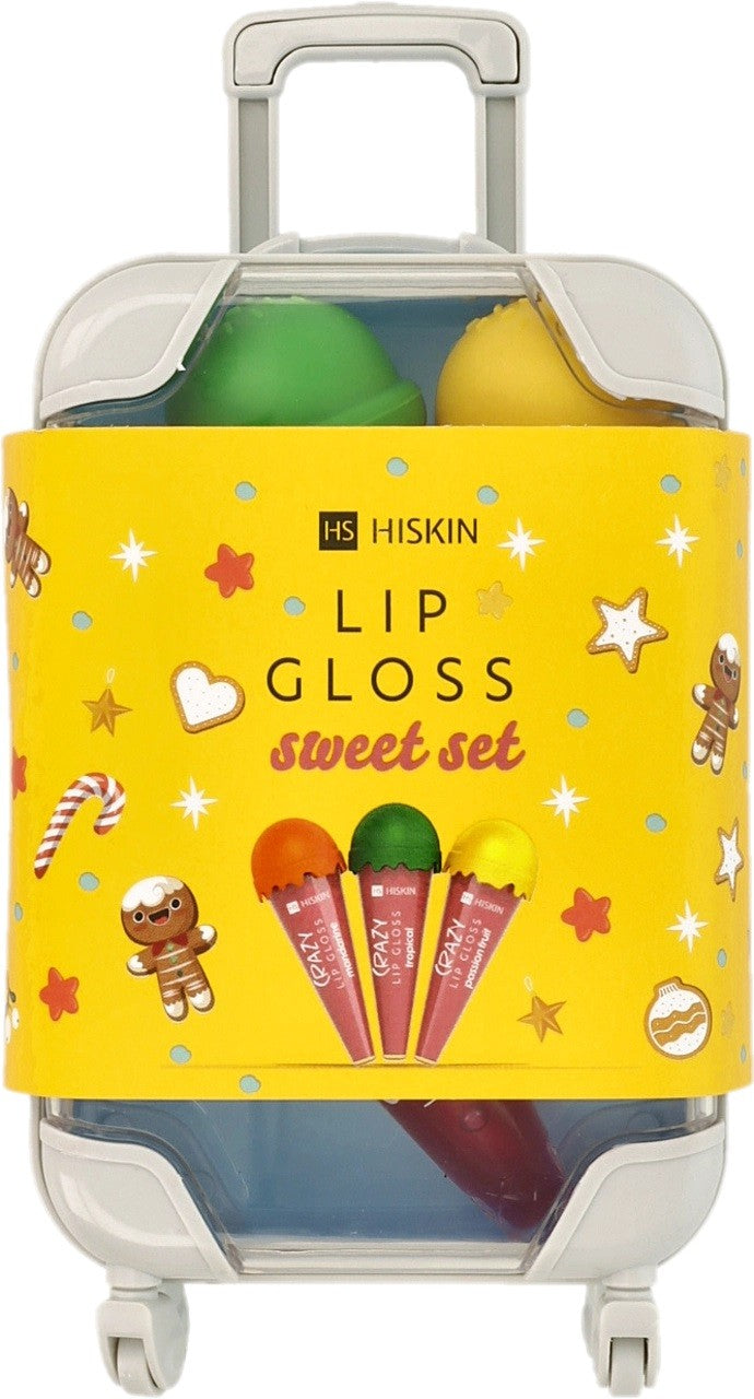 HISKIN Crazy Lip Gloss Set Sweet Set (3 pcs.) - suitcase | Vaistine1.lt