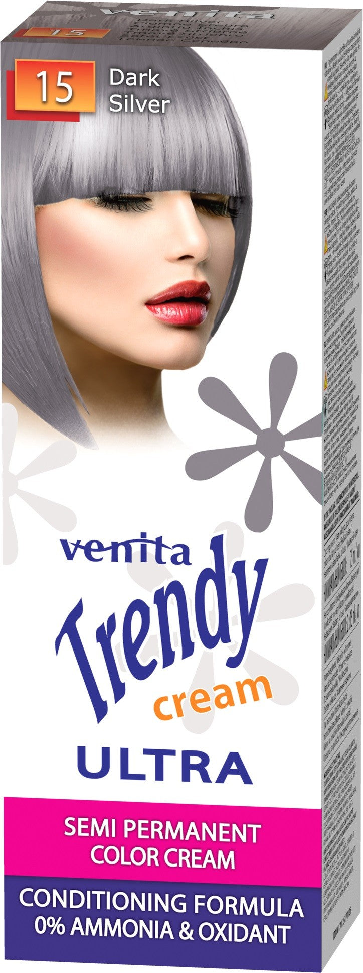 VENITA Trendy Cream Toner for hair no. 15 dark silver 75 ml | Vaistine1.lt