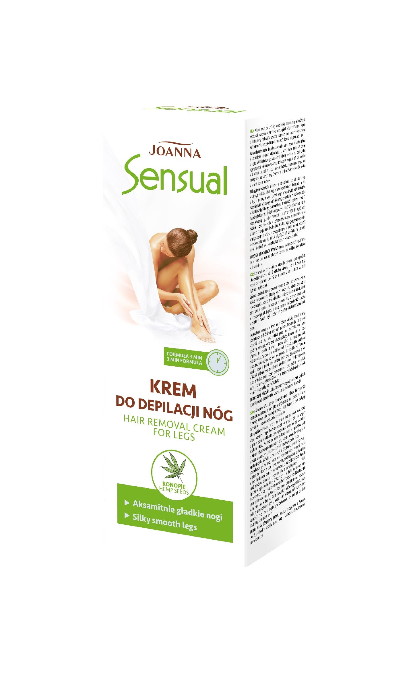 JOANNA Sensual Leg Depilatory Cream - Hemp 100 g | Vaistine1.lt