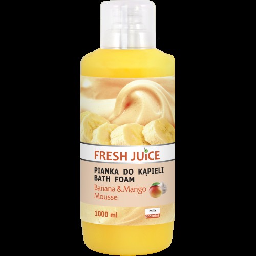 ELFA Fresh Juice Bath Foam - Banana and Mango 1000 ml | Vaistine1.lt