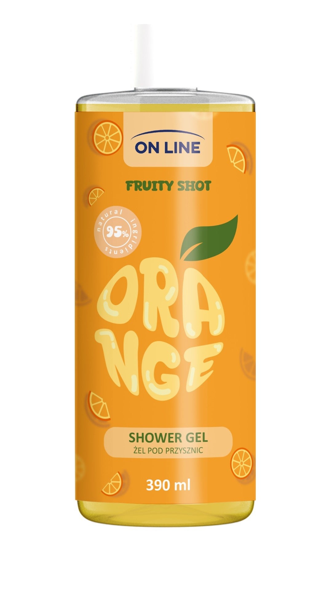 ON LINE Fruity Shot Shower Gel Orange 390 ml | Vaistine1.lt