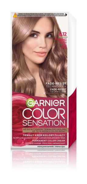 GARNIER Color Sensation Coloring Cream No. 8.12 - Opalescent Pink Blonde 1pc. | Vaistine1.lt