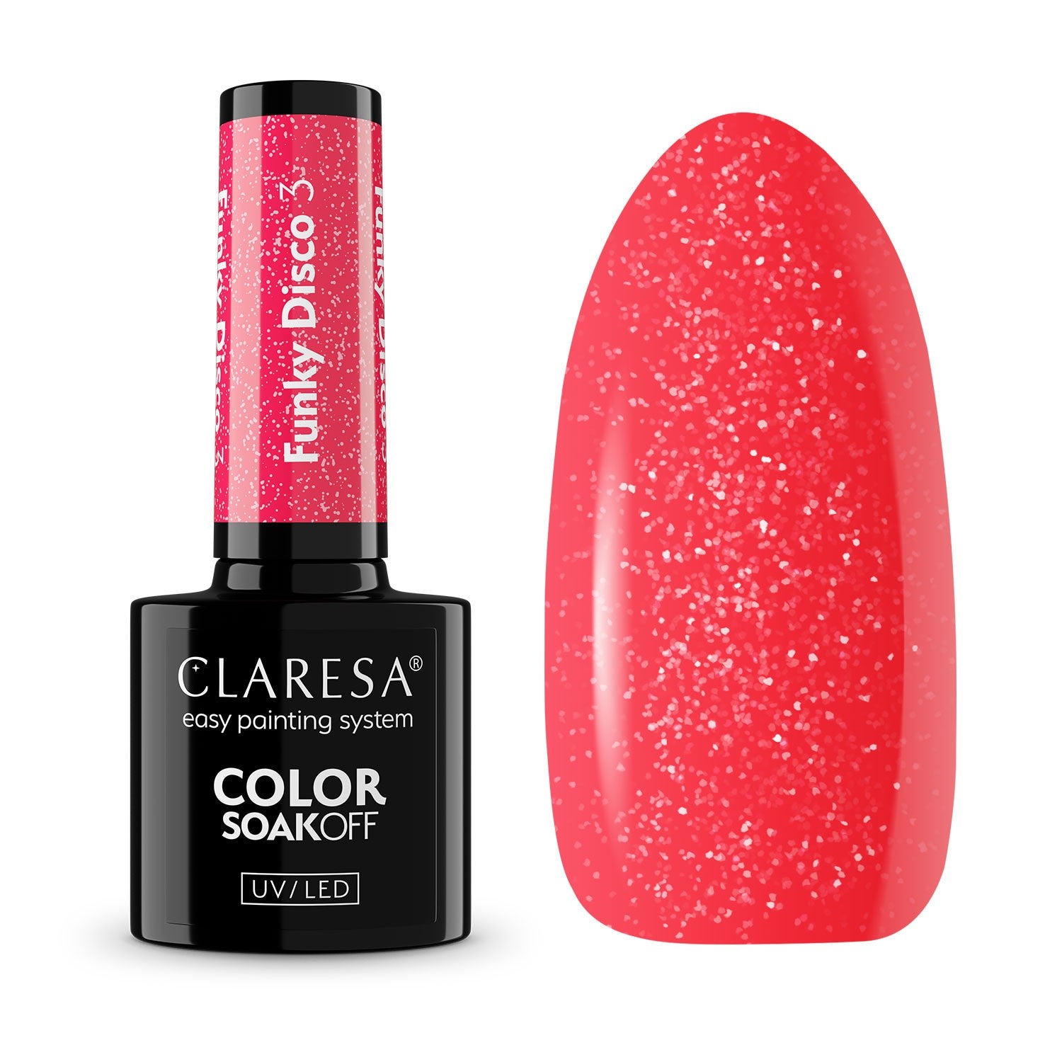 CLARESA N Hybrid nail polish - Funky Disco 3 | Vaistine1.lt