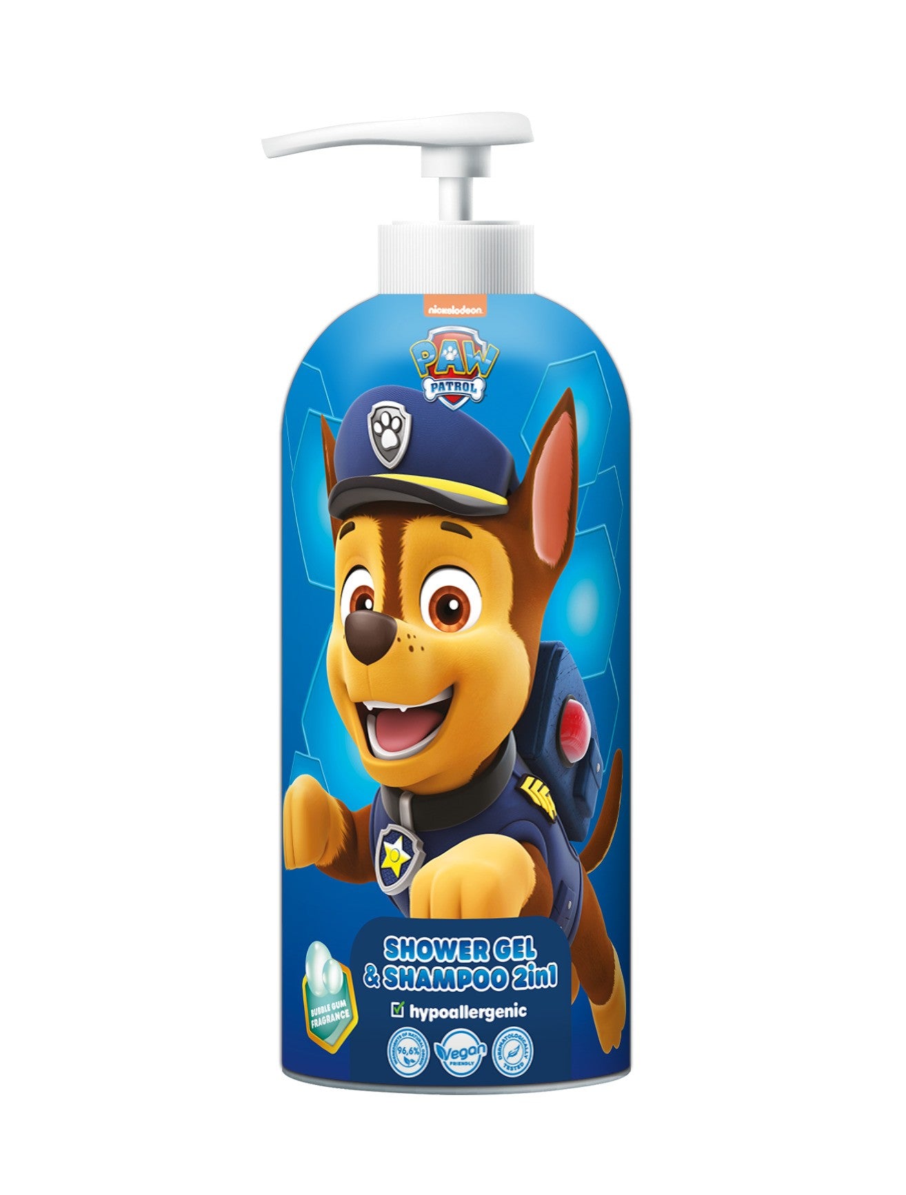 PSI PATROL Shower gel and shampoo 2in1 - Chase Bubble gum 1000 ml | Vaistine1.lt