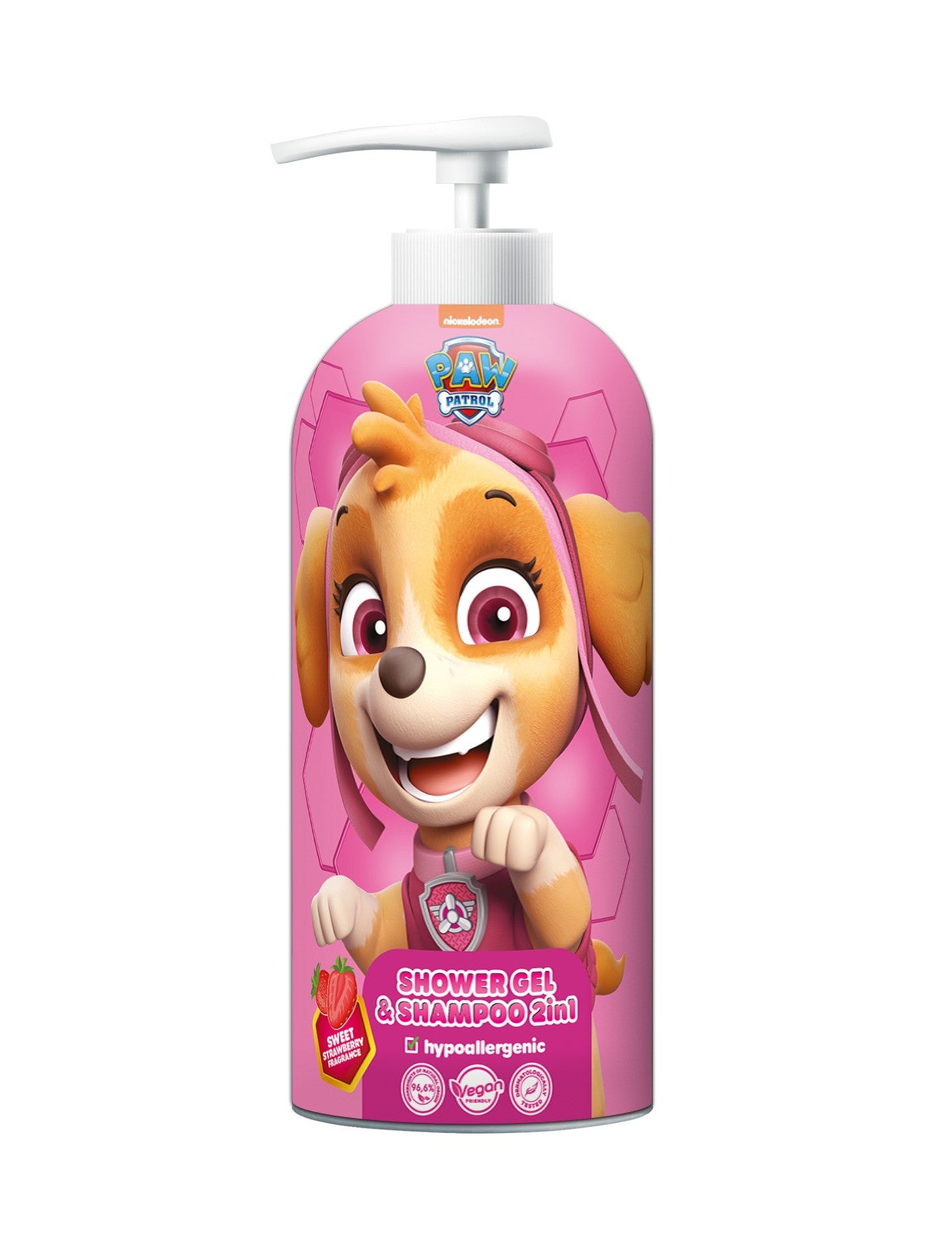 PSI PATROL Shower Gel and Shampoo 2in1 - Skye Strawberry 1000 ml | Vaistine1.lt