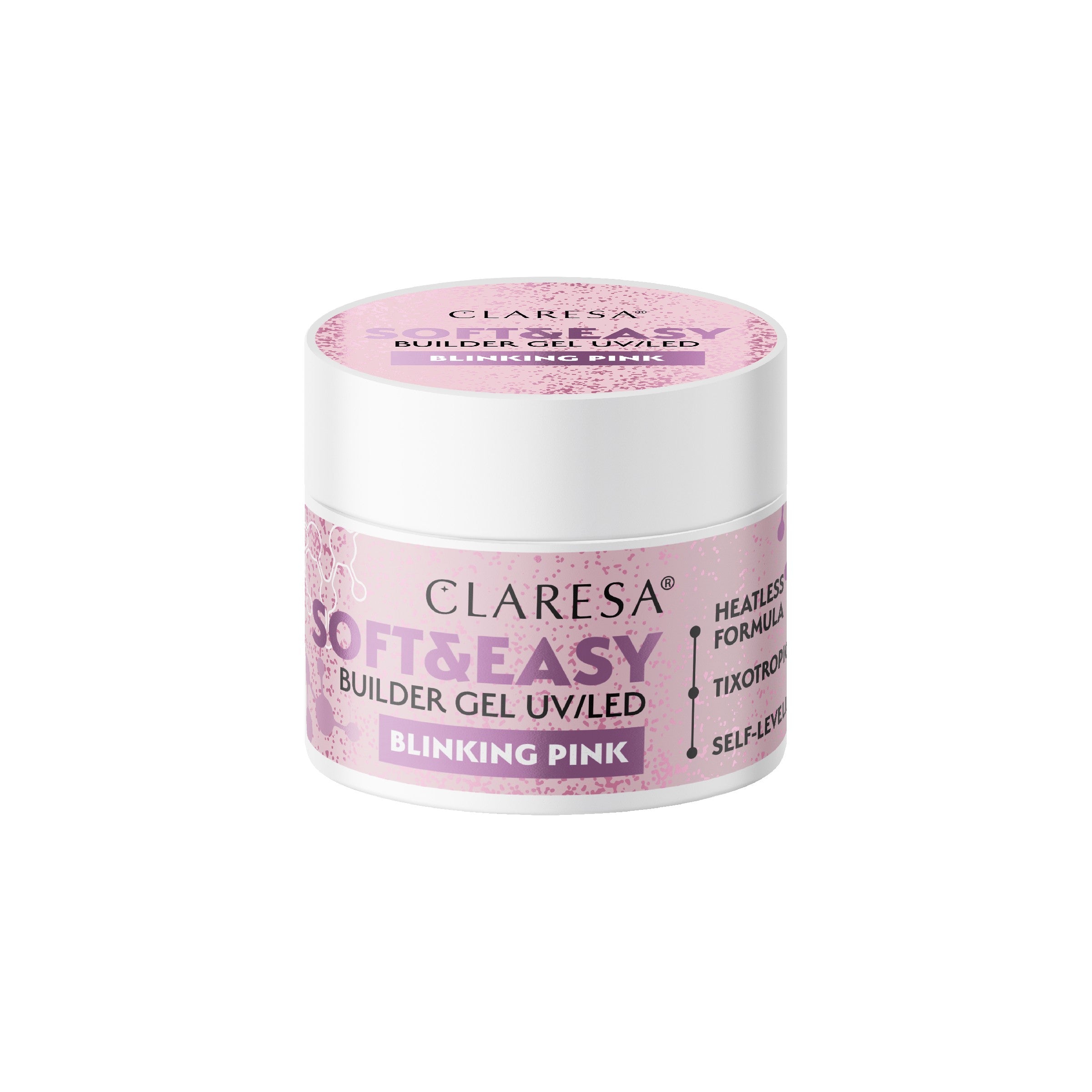 CLARESA Soft&Easy Builder Gel for Nails Blinking Pink 12 g | Vaistine1.lt