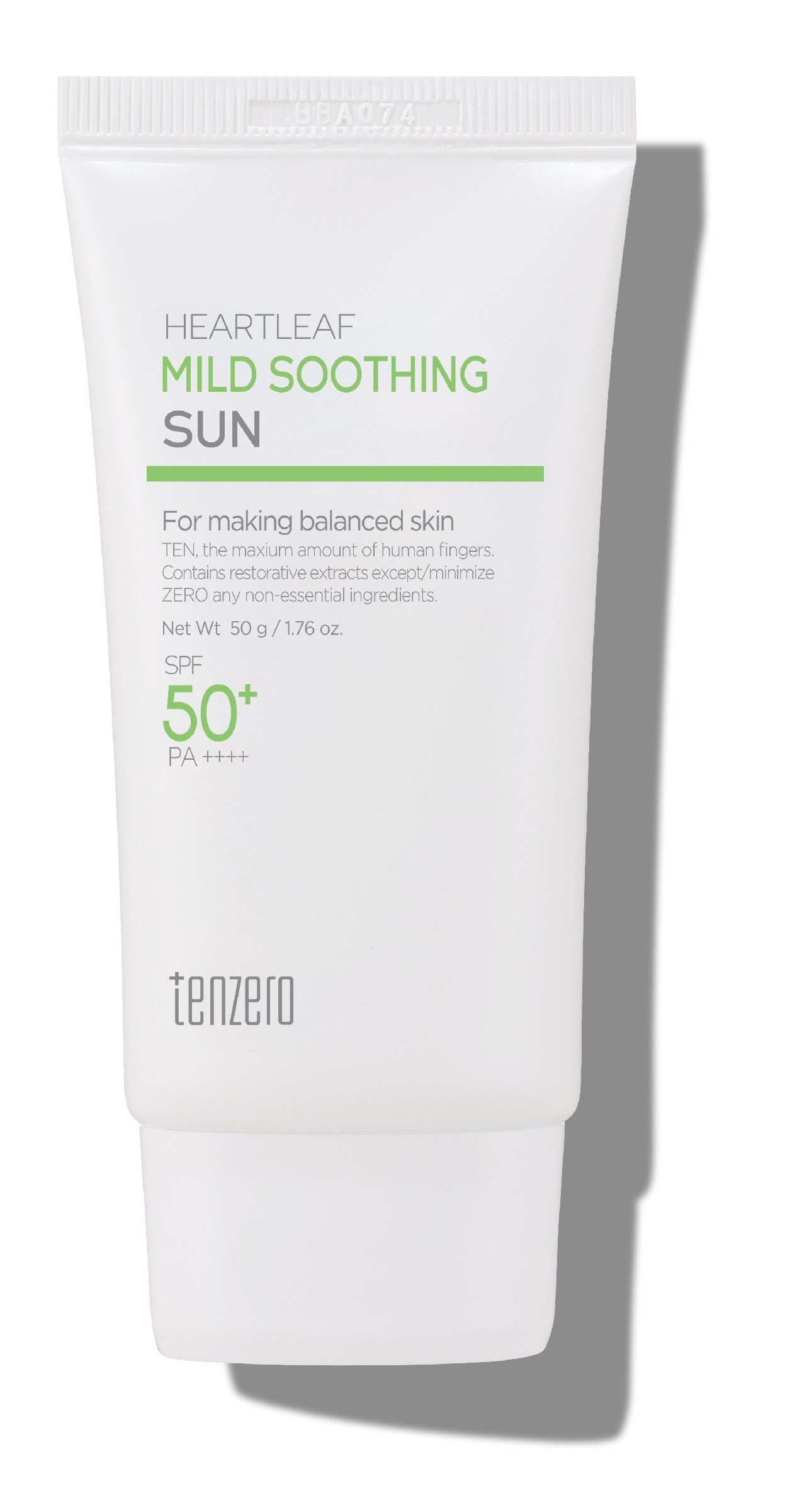 TENZERO Regenerating Face Cream SPF 50+ with Heartleaf 50 ml | Vaistine1.lt