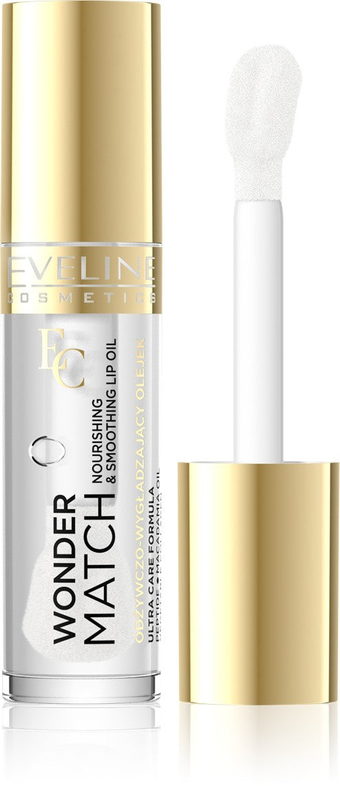 EVELINE Wonder Match Nourishing Smoothing Lip Oil No. 01-Clear 5 ml | Vaistine1.lt