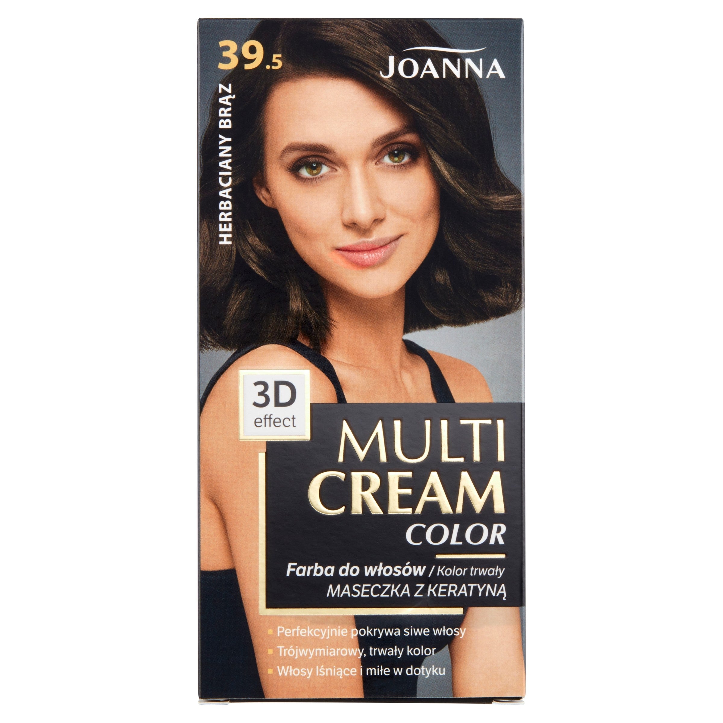 JOANNA Multi Cream Color Hair Dye No. 39.5 Herbal Brown. | Vaistine1.lt