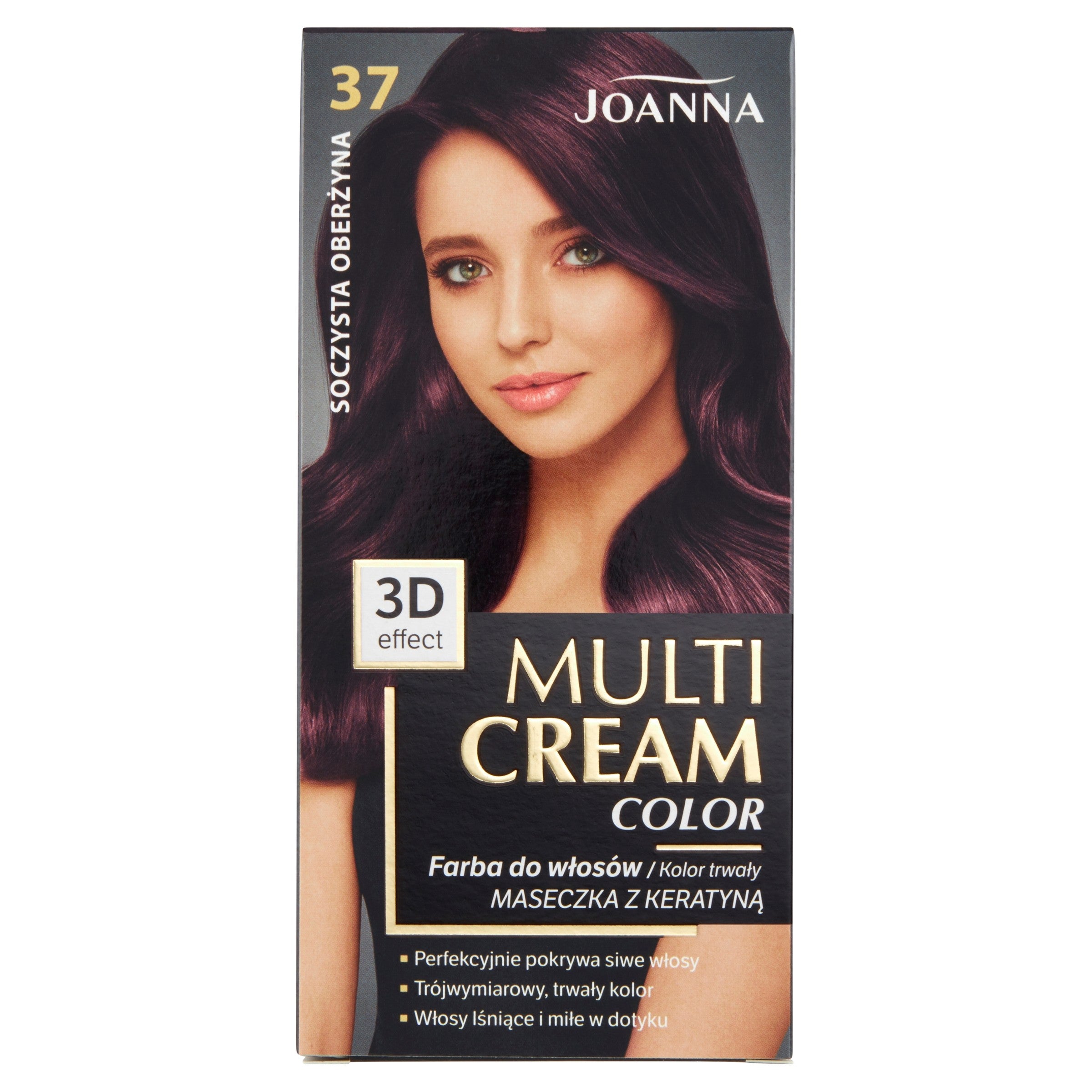 JOANNA Multi Cream Color Hair Dye No. 37 Juicy Eggplant. | Vaistine1.lt