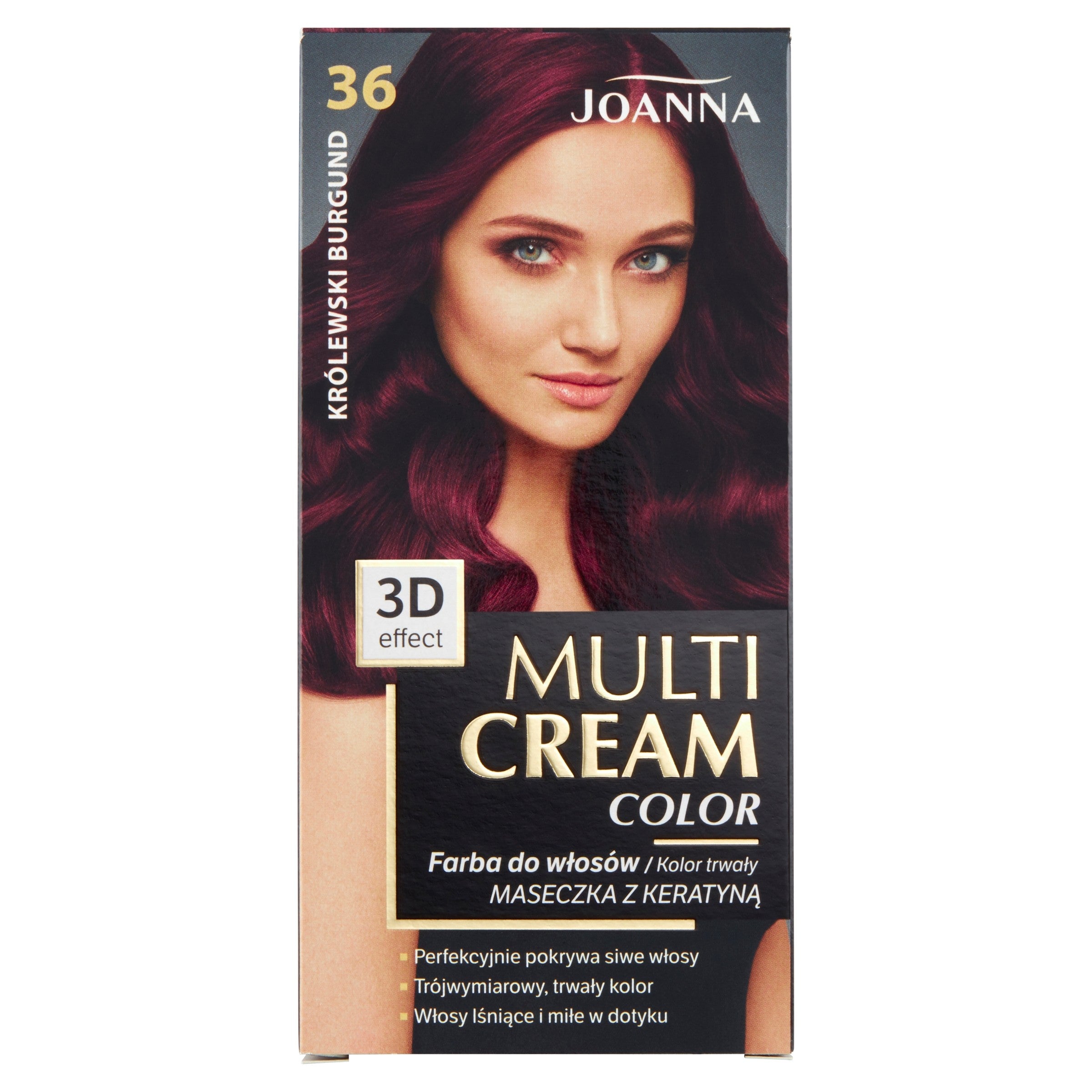 JOANNA Multi Cream Color Hair Dye No. 36 Royal Burgundy. | Vaistine1.lt