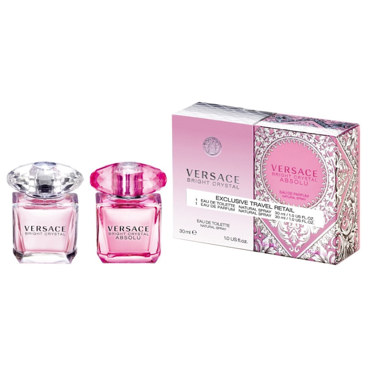 VERSACE Exclusive Travel Retail Bright Crystal gift set (eau de toilette 30ml + Absolu eau de parfum 30ml) | Vaistine1.lt | WestPharmacy.eu