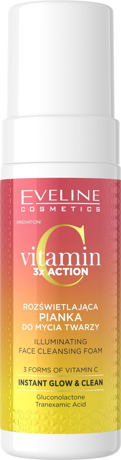 EVELINE Vitamin C 3xAction Brightening Face Cleansing Foam 150 ml | Vaistine1.lt