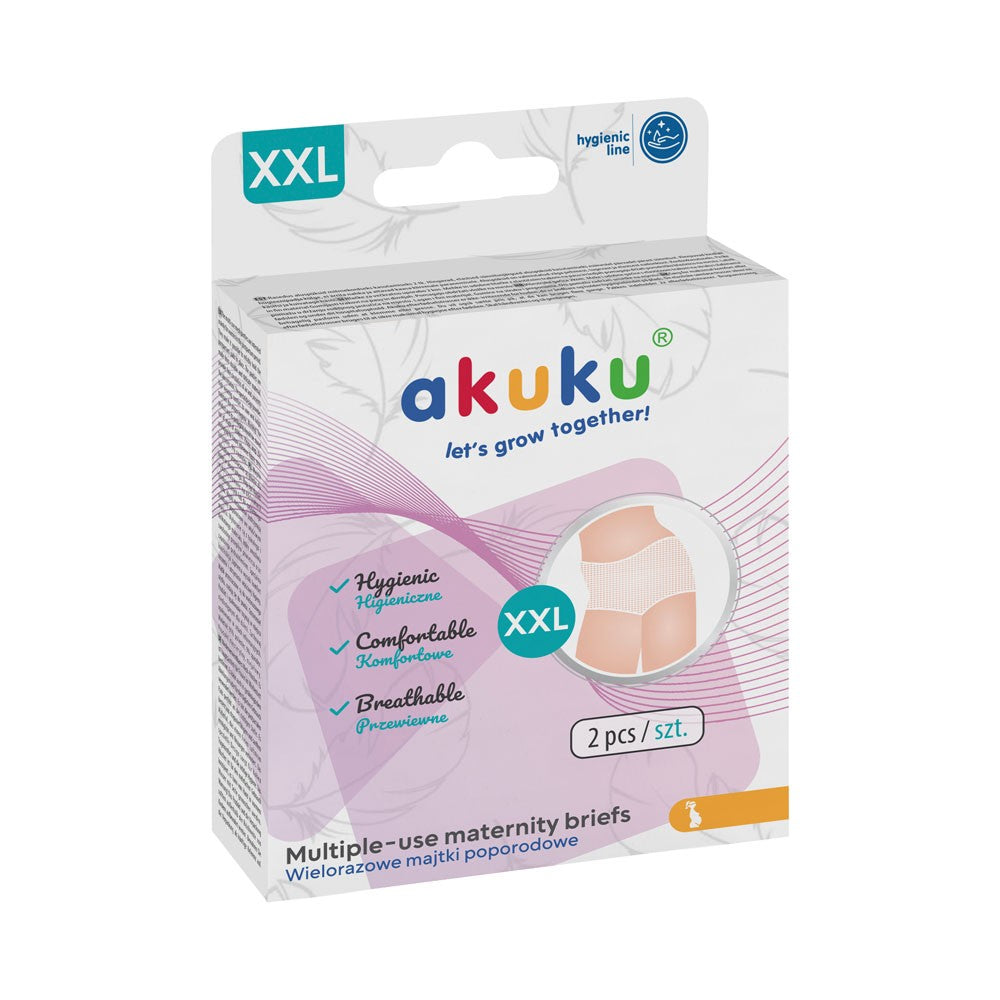 AKUKU Postpartum mesh panties reusable size XXL | Vaistine1.lt