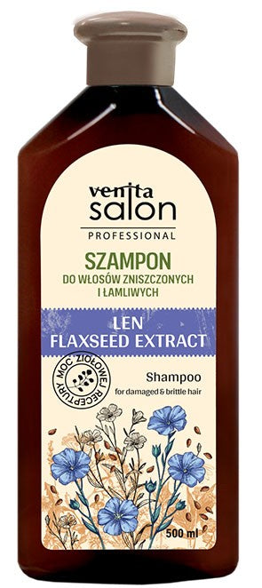 VENITA Salon Professional Flax Shampoo for damaged and brittle hair 500 ml | Vaistine1.lt