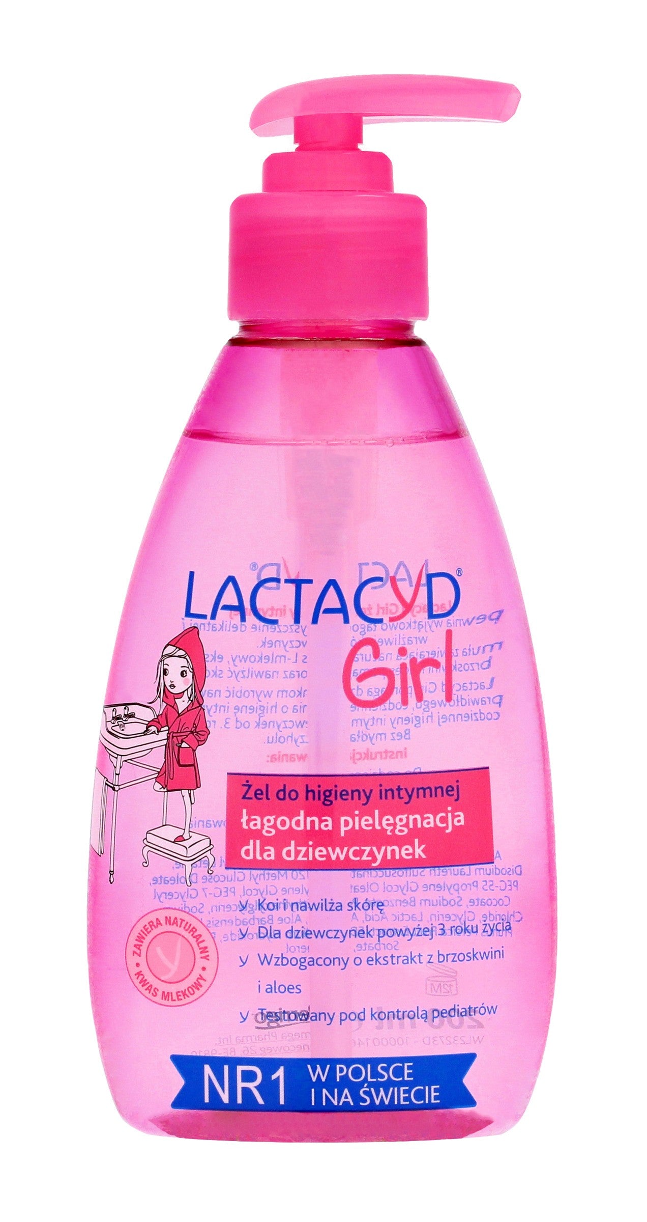 LACTACYD Girl Intimate hygiene gel for girls 200 ml (09.2025) | Vaistine1.lt