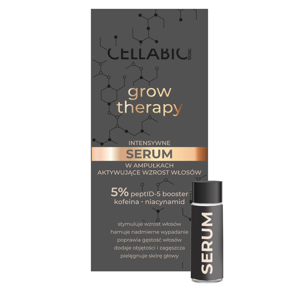 CELLABIC TRICHO Grow Therapy Men Intensive Serum in ampoules activating hair growth - for men 31.5 ml | Vaistine1.lt