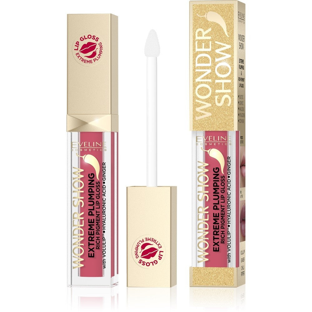 EVELINE Wonder Show Lip Gloss plumping lips no. 05 Vibrant Red 6.8 ml | Vaistine1.lt