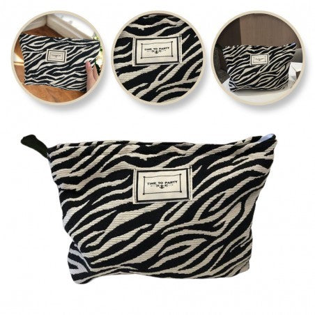 ECARLA Cosmetic bag KS116 Zebra black and white  - Vaistine1.lt | WestPharmacy.eu