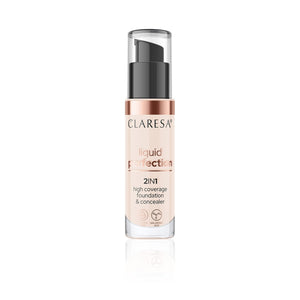 CLARESA Liquid Perfect 2-in-1 Concealer and Covering Primer No. 101 34g  - Vaistine1.lt | WestPharmacy.eu