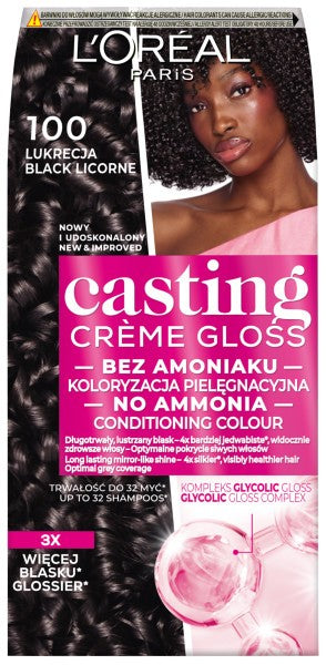 Casting Creme Gloss Coloring Cream No. 100 Licorice 1pc. | Vaistine1.lt | WestPharmacy.eu