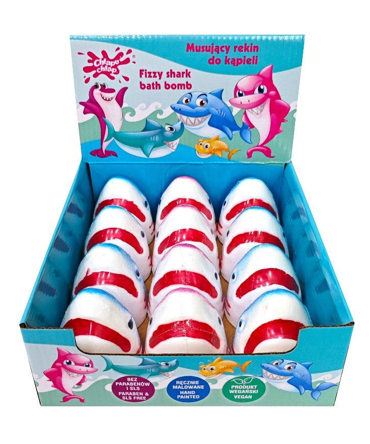 CHLAPU CHLAP Sparkling shark for bath with bubble gum scent  - Vaistine1.lt | WestPharmacy.eu