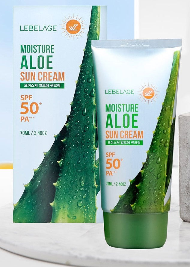 LEBELAGE Face Cream SPF 50+ Moisture Aloe Sun  - Vaistine1.lt | WestPharmacy.eu