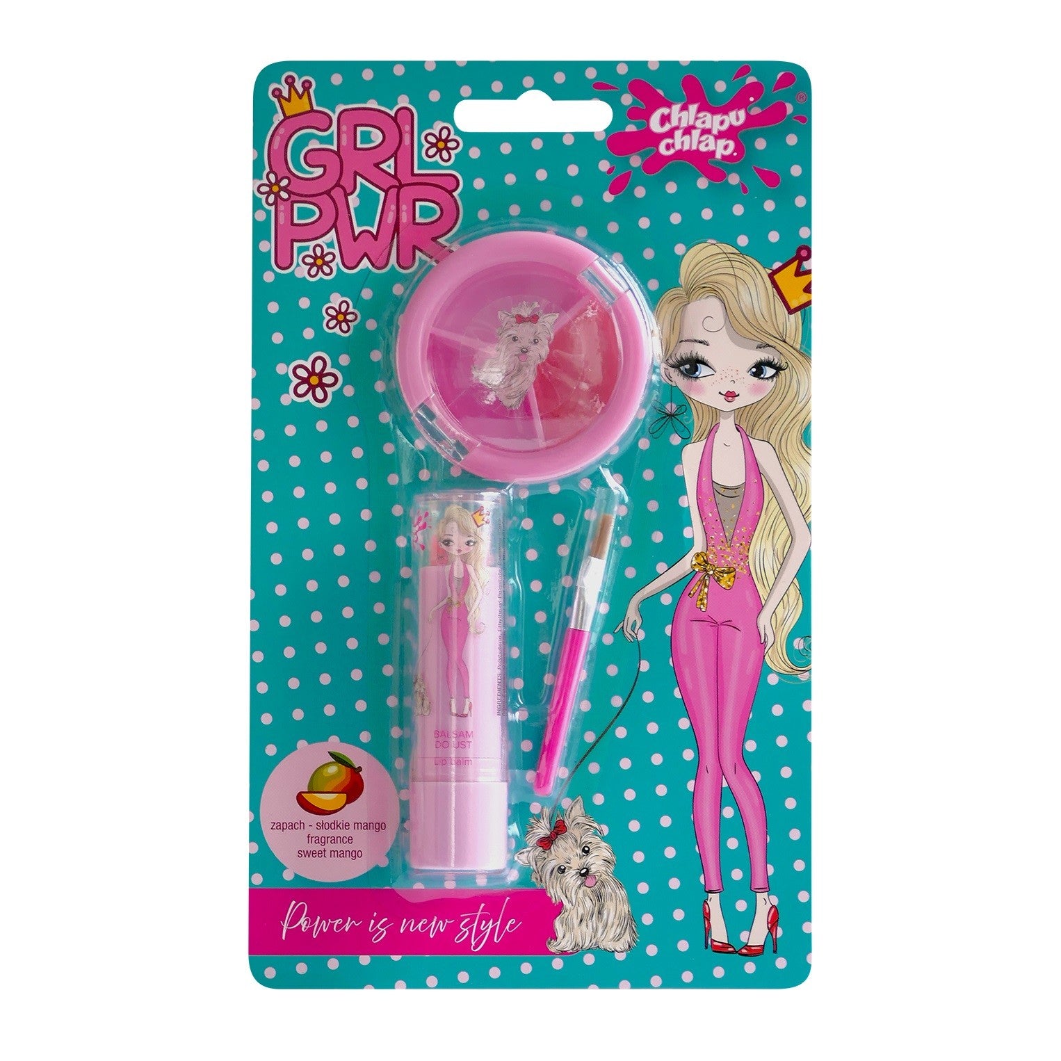 CHLAPU CHLAP Lip Gloss + Girl Power Balm - sweet mango  - Vaistine1.lt | WestPharmacy.eu