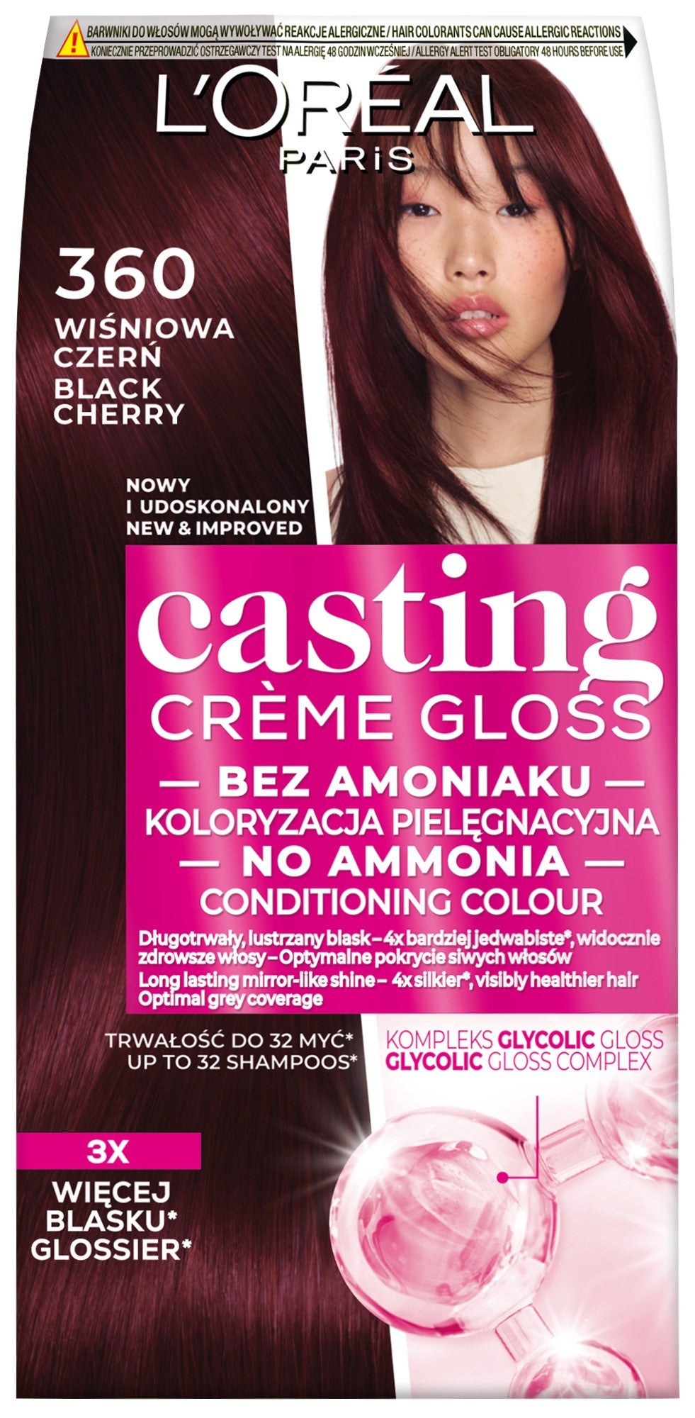 LOREAL Casting Creme Gloss Cream Colour No 360 Cherry Black  - Vaistine1.lt | WestPharmacy.eu