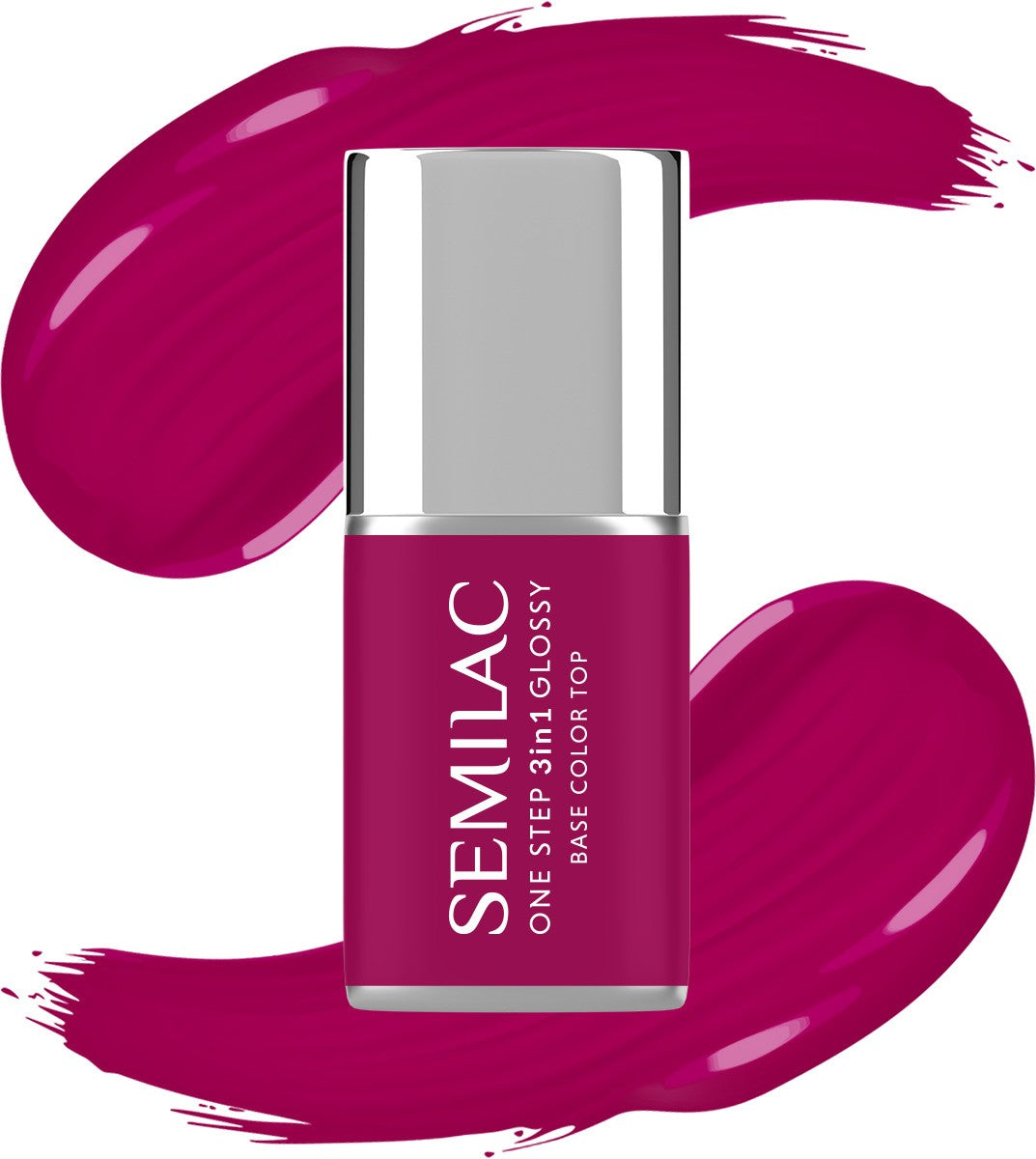 SEMILAC One Step Glossy 3in1 Nail Hybrid Varnish S690 Coral Pink 7 ml.  - Vaistine1.lt | WestPharmacy.eu