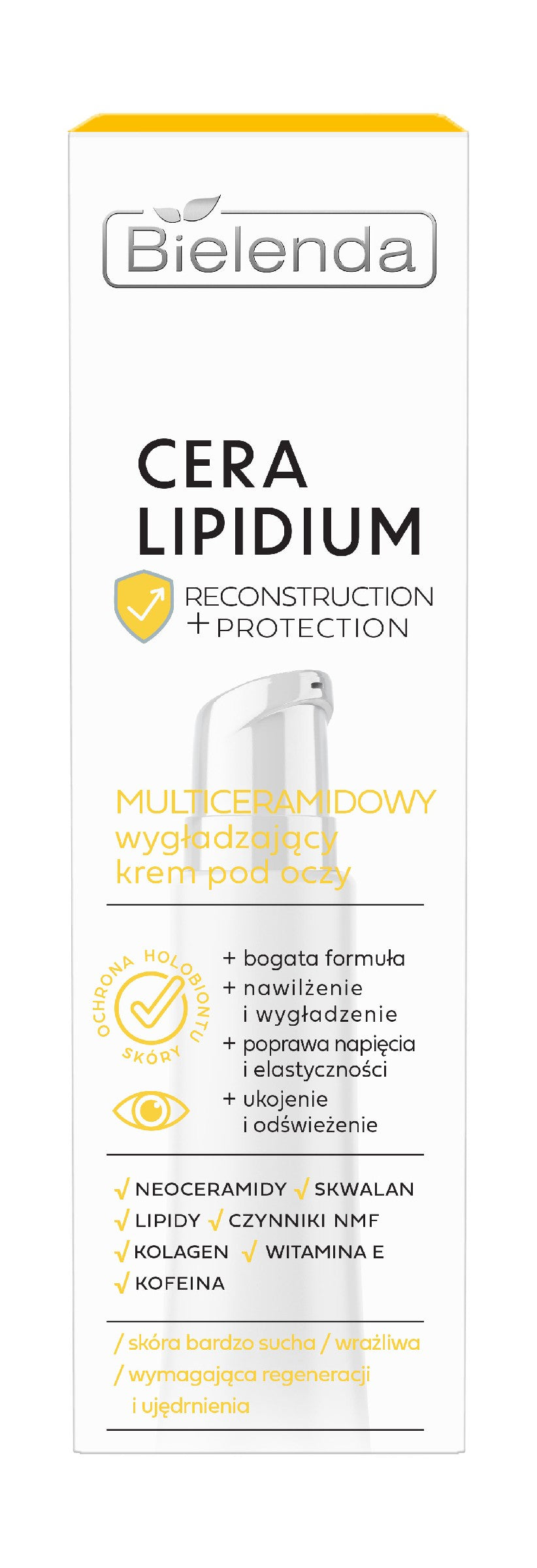 BIELENDA Cera Lipidium Recovery + Protection Multicamide Smoothing Eye Cream 15 ml  - Vaistine1.lt | WestPharmacy.eu