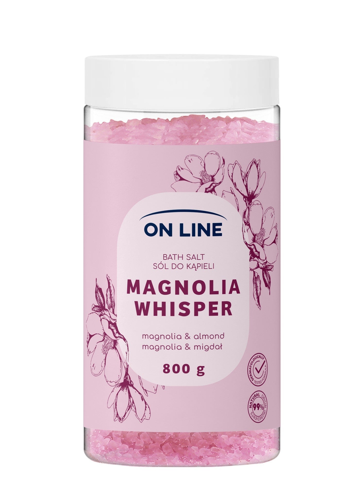 ON LINE Magnolia Whisper bath salt 800 g  - Vaistine1.lt | WestPharmacy.eu
