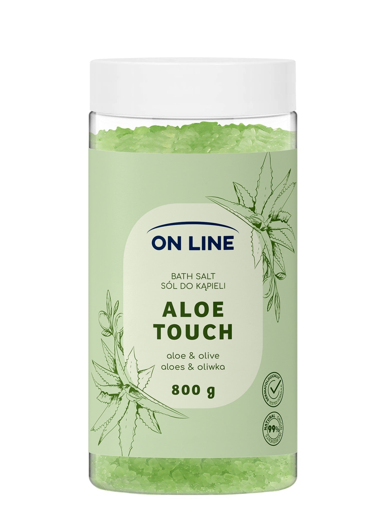 ON LINE Aloe Touch bath salt 800 g  - Vaistine1.lt | WestPharmacy.eu