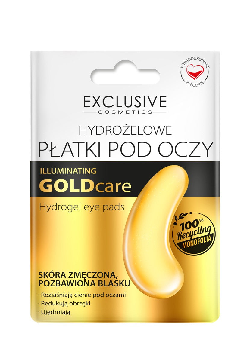 EXCLUSIVE COSMETICS Goldcare Illuminating Hydrogel Eye Patches Gold 1 pair  - Vaistine1.lt | WestPharmacy.eu