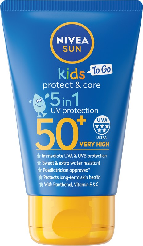NIVEA SUN Kids Protect Care Children's Sunscreen Lotion Pocket Size SPF50+ 50 ml.  - Vaistine1.lt | WestPharmacy.eu