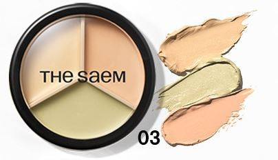 SAEM Cover Perfection Triple Pot Face Concealer 03 Correct Up Beige  - Vaistine1.lt | WestPharmacy.eu