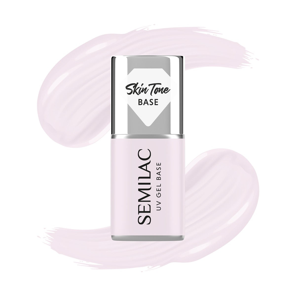 SEMILAC Skin Tone cover base for hybrid varnishes semi-transparent Natural Pink 7 ml  - Vaistine1.lt | WestPharmacy.eu