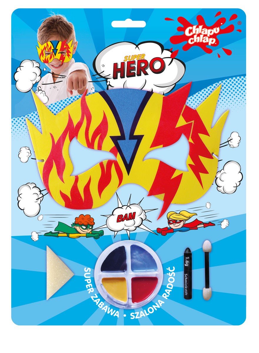 CHLAPU CHLAP KIT for creative play - SUPER HERO mask. | Vaistine1.lt | WestPharmacy.eu