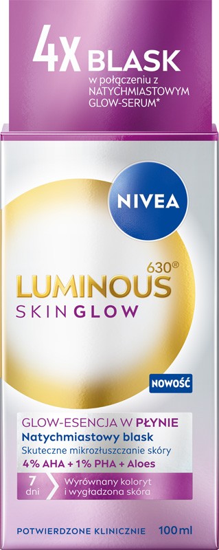 NIVEA Luminous Even Glow Liquid Refiner Exfoliating Serum 100 ml.  - Vaistine1.lt | WestPharmacy.eu
