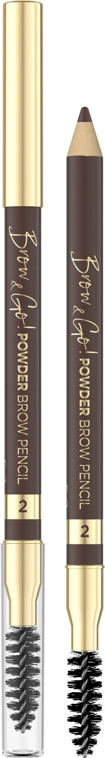 EVELINE Brow & Go Powder Eyebrow Pencil No. 02  - Vaistine1.lt | WestPharmacy.eu