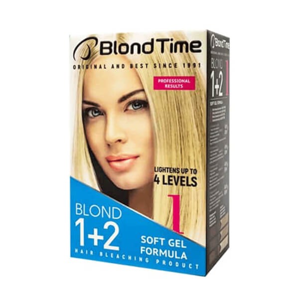 BLOND TIME 1 Lightener for hair up to 4 tones - Blonde 1+2 120 ml.  - Vaistine1.lt | WestPharmacy.eu